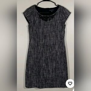 Banana Republic Black and Gray Mini Dress